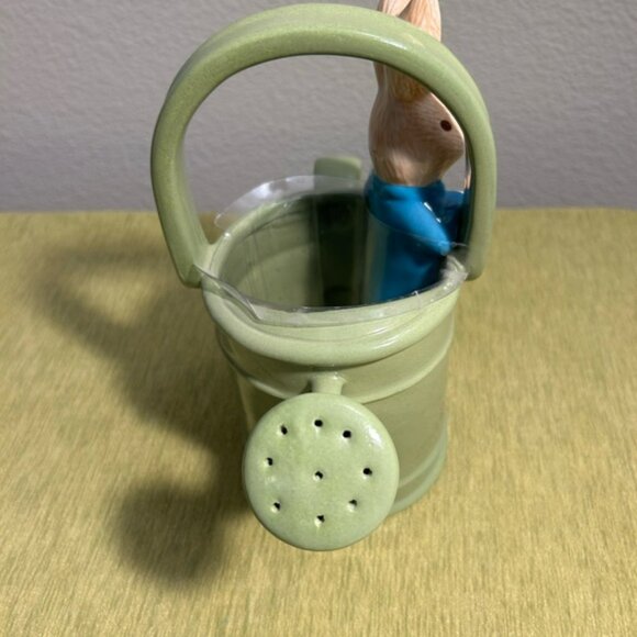 Beatrix Potter Peter Rabbit Watering Can Planter - Adorable Collector's Piece! - Picture 6 of 7
